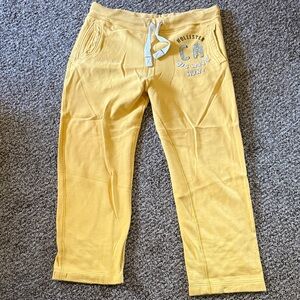 Hollister Yellow Sweatpants